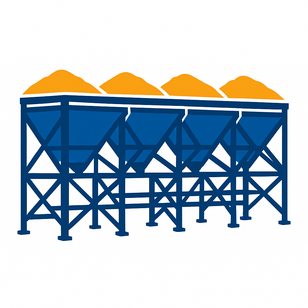 Рекомендовані склади інертних матеріалів 4 шт. × 21 м³.