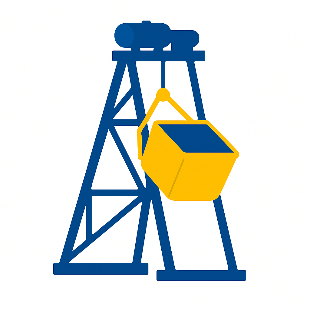 Тип загрузки инертных материалов - скиповый подьемник